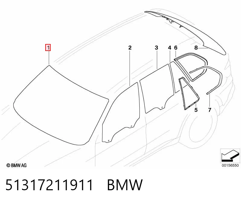 2452ACCMUV1T XYG Автомобільне скло