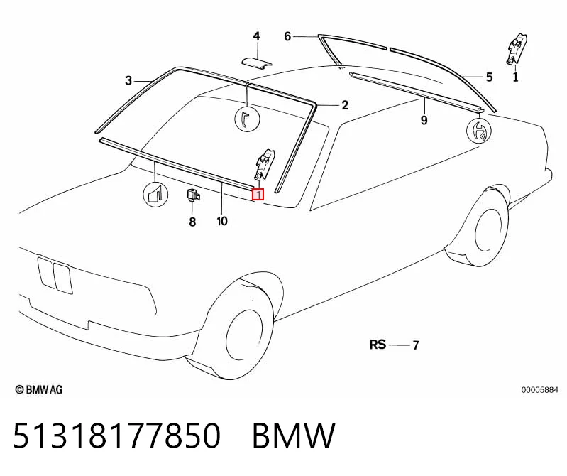 51318177850 BMW Пружинні затиски
