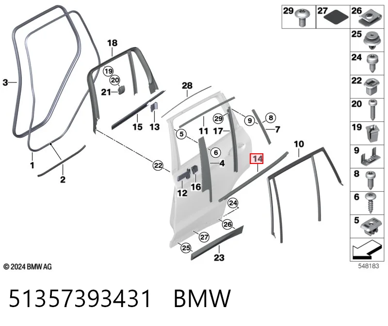 51357393431 BMW 