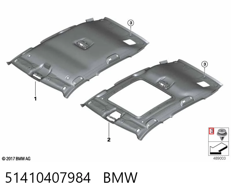 51410407984 BMW Пістон (кліп) кріплення обшивки дверей