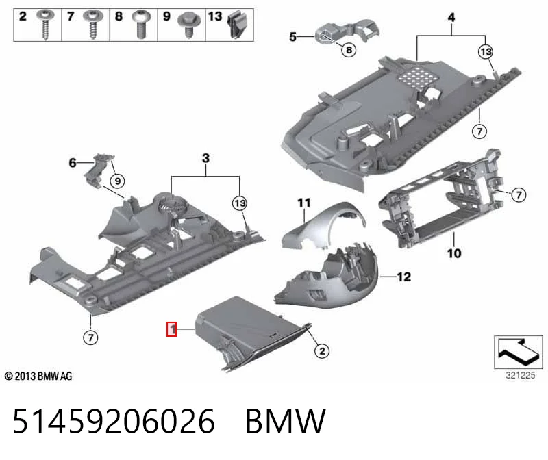 51459206026 BMW Бардачок
