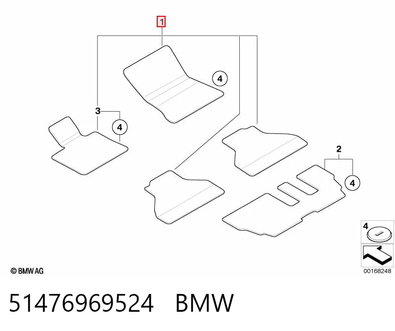 Килими салону на BMW X5  E70