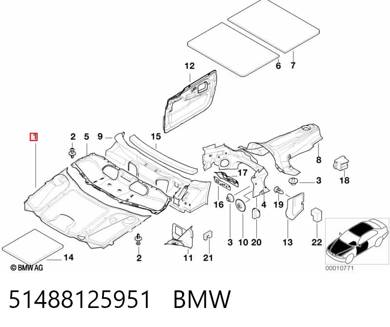 Утеплювач капота на BMW 7  E38