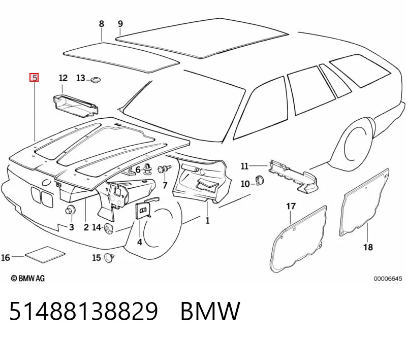 Утеплювач капота на BMW 5  E34