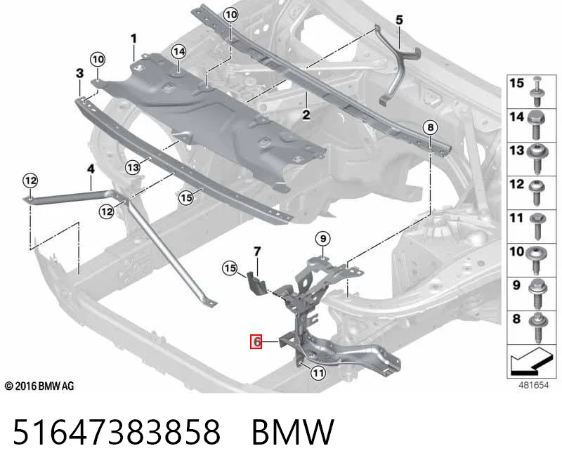 7377804 BMW Кронштейн-адаптер кріплення фари передньої, правої
