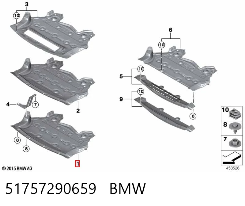 7290659 BMW Захист піддона двигуна