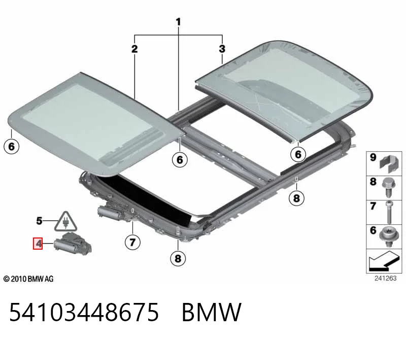 54103448675 BMW Мотор приводу люка