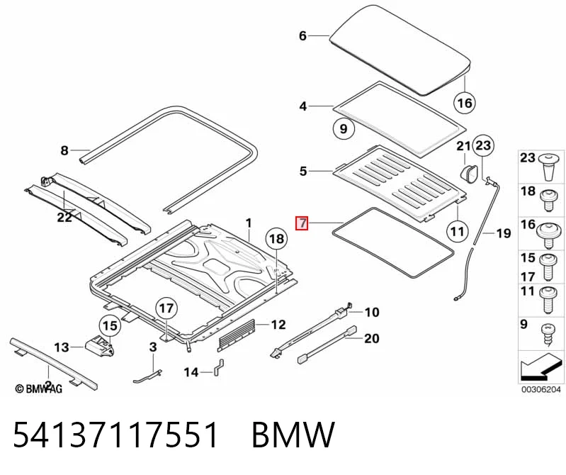 54137117551 BMW Ущільнювачі