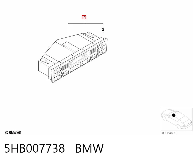  Блок управління кондиціонером BMW 3 
