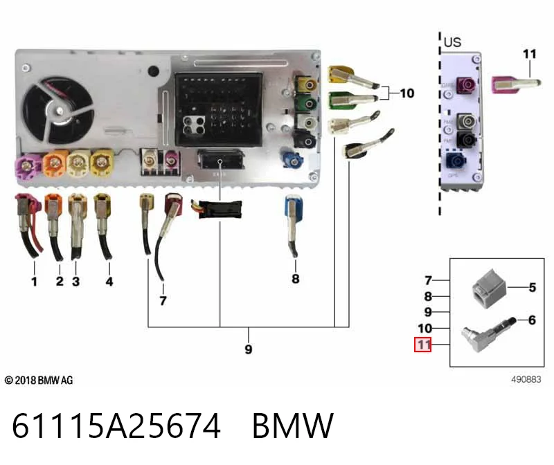 61115A25674 BMW