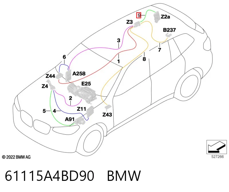 61115A4BD90 BMW
