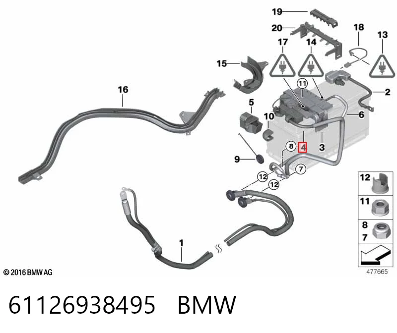 Клема акумулятора (АКБ) AND 42915001 ціна, від 39.20 USD