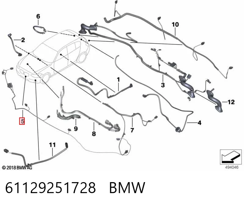 61129251728 BMW 