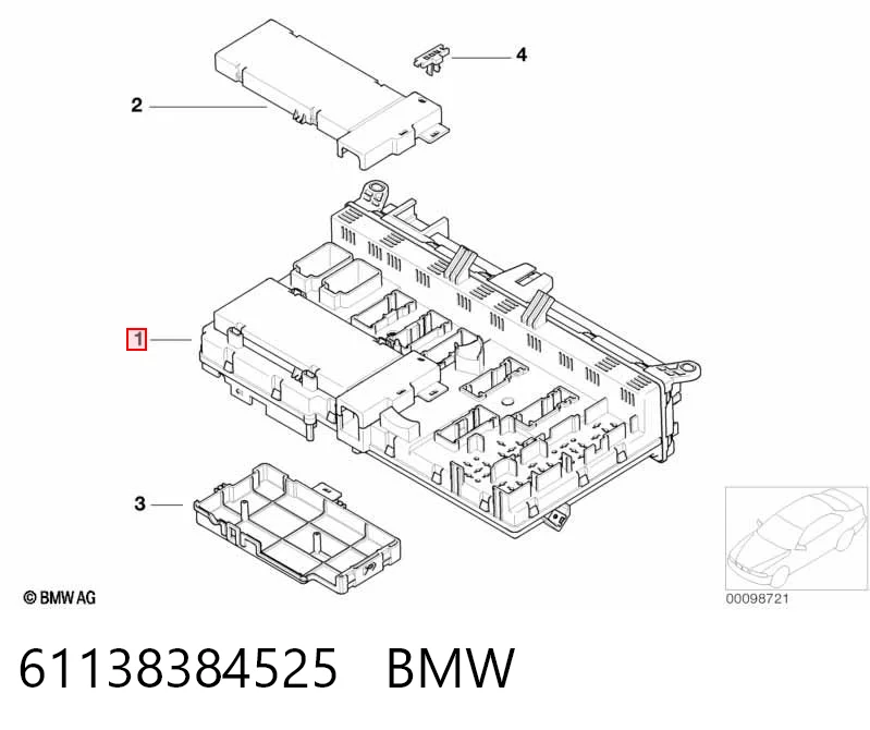 Коробка запобіжників BMW X5 позашляховик (E53) (2000 - 2006) ціна, від 20.36 USD