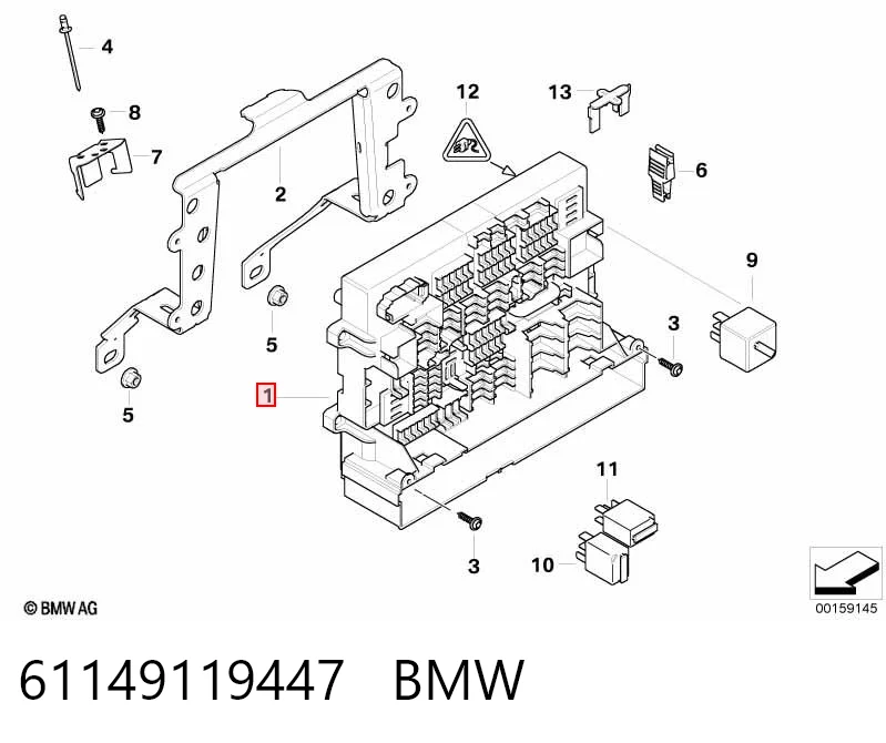 Реле запобіжників на BMW 1  E81
