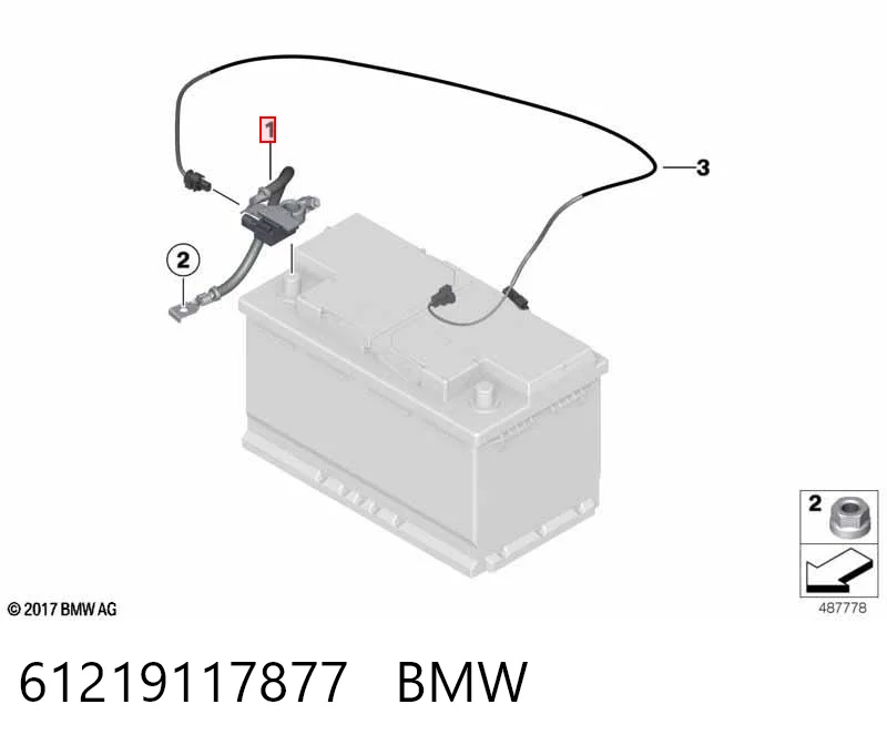 61219117877 BMW Реле контролю заряду АКБ