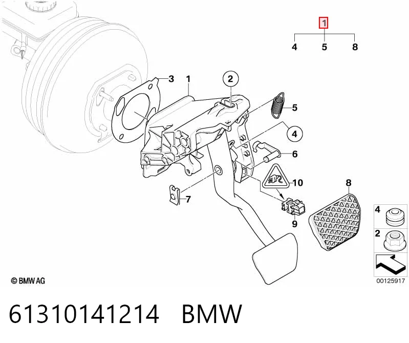 61310141214 BMW Лягушка стоп-сигналу