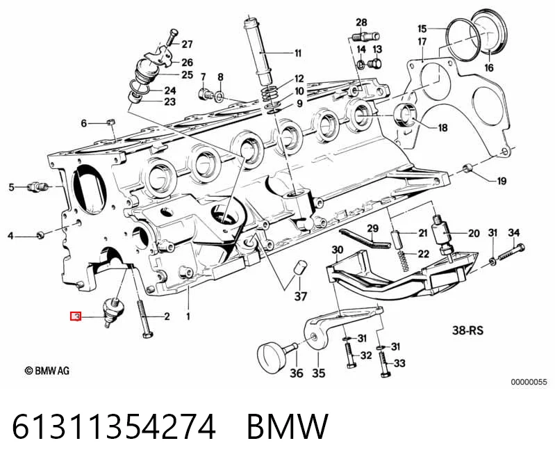 61311354274 BMW Датчик показника тиску масла