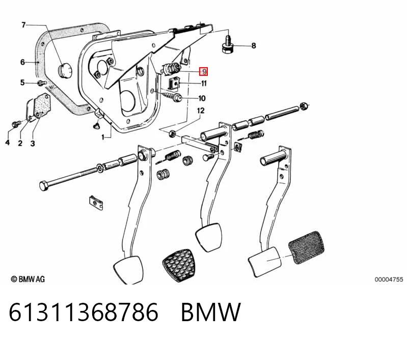 61311368786 BMW Лягушка стоп-сигналу