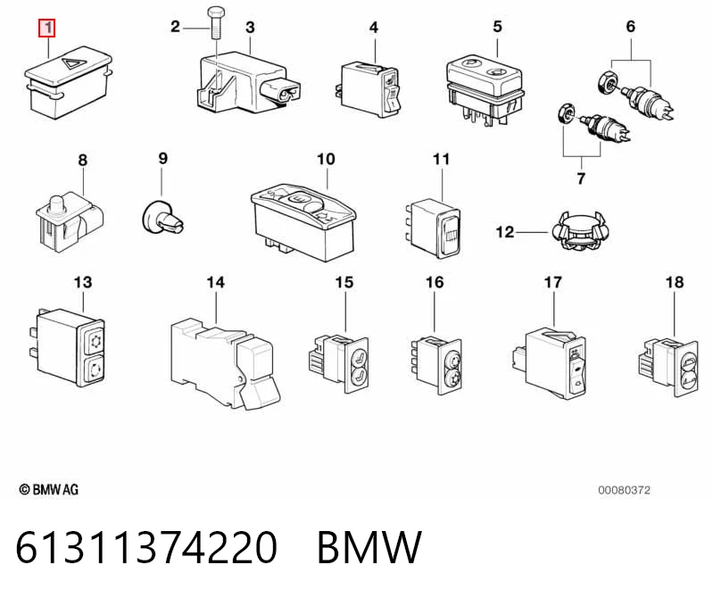 61311374220 BMW Аварійна кнопка