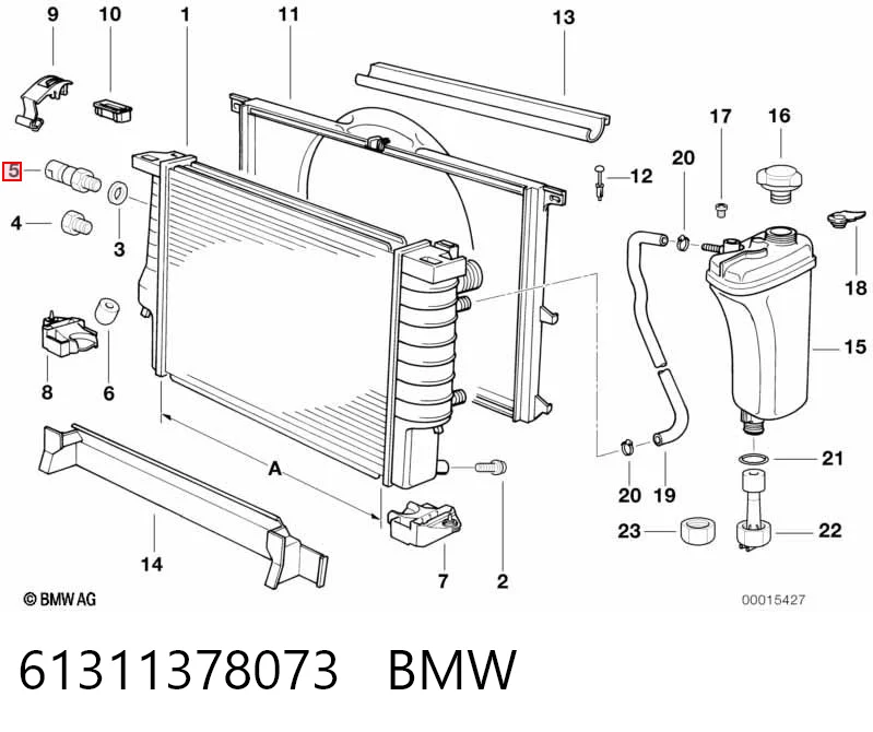 61311378073 BMW Датчик радіатора