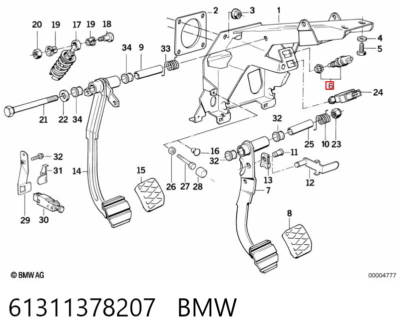 61311378207 BMW Лягушка стоп-сигналу