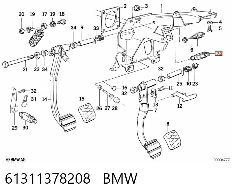 61311378208 BMW Лягушка стоп-сигналу