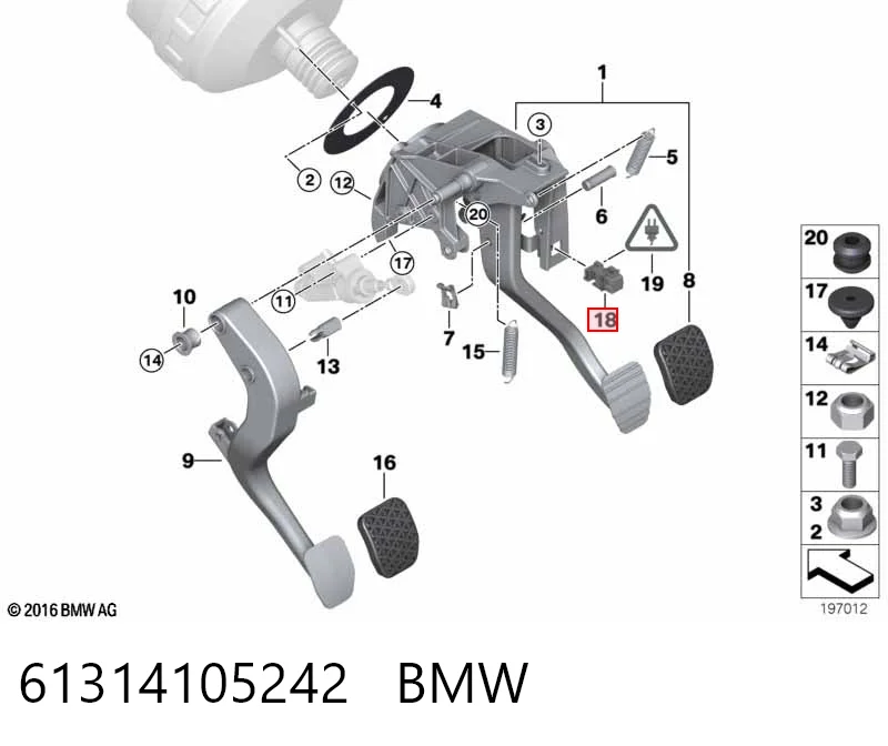 61314105242 BMW Лягушка стоп-сигналу