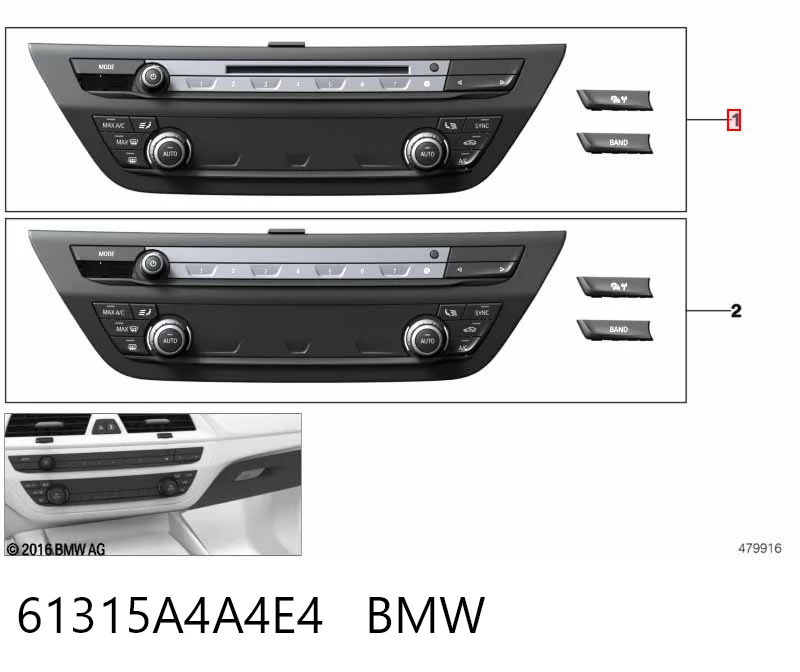 61319459183 BMW Механізм управління кондиціонером