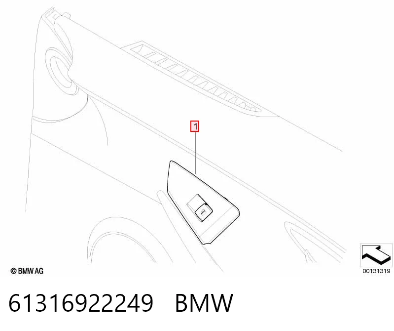 61316922249 BMW 