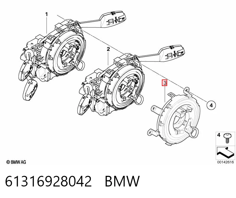 61316928042 BMW Шлейф Airbag