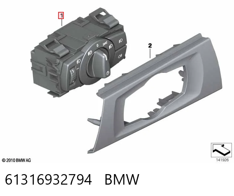 61316932794 BMW Перемикачі електричні (перемикач світла центральний)