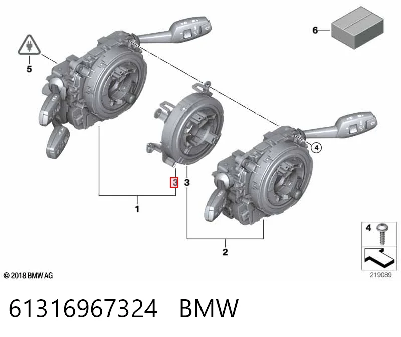 61316967324 BMW Шлейф Airbag