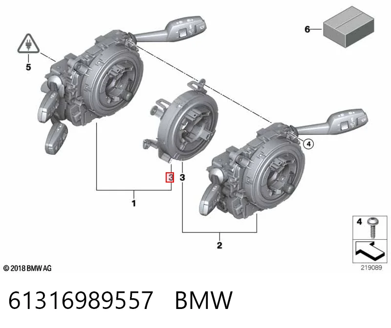 61316989557 BMW Шлейф Airbag