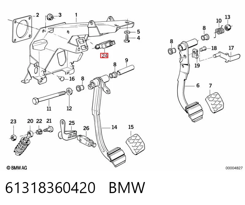 61318360420 BMW Лягушка стоп-сигналу