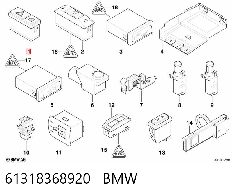 61318368920 BMW Аварійна кнопка