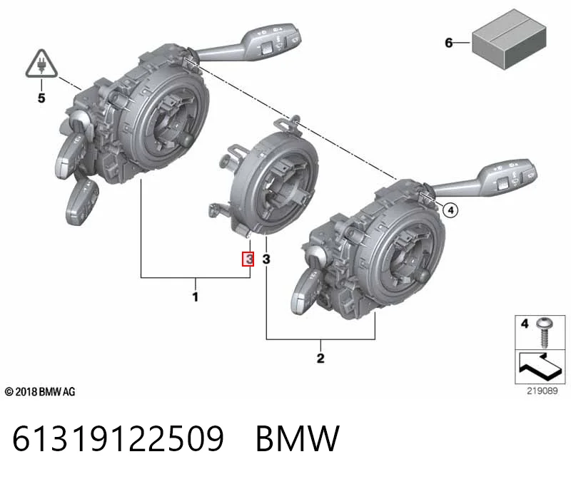 61319122509 BMW Шлейф Airbag