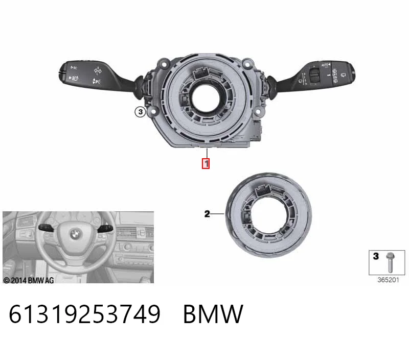 61319253749 BMW Перемикач підрульовий