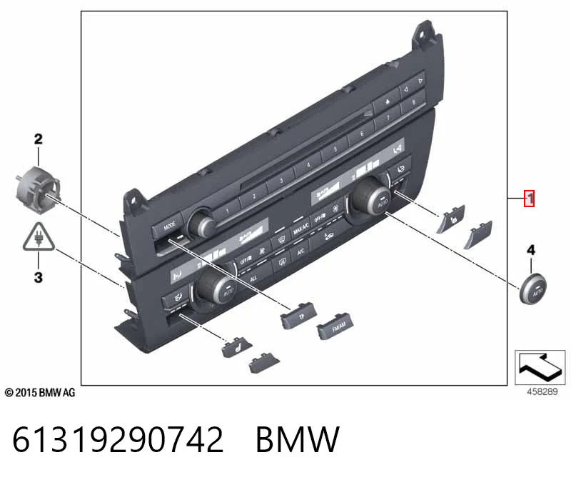 61319290742 BMW Механізм управління кондиціонером