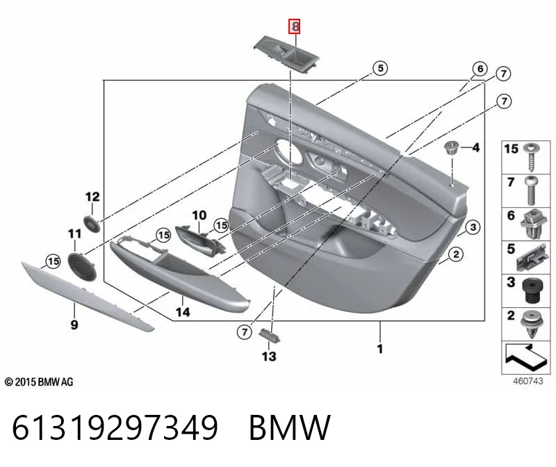 61319297349 BMW Кнопки переднього лівого склопід'ємника