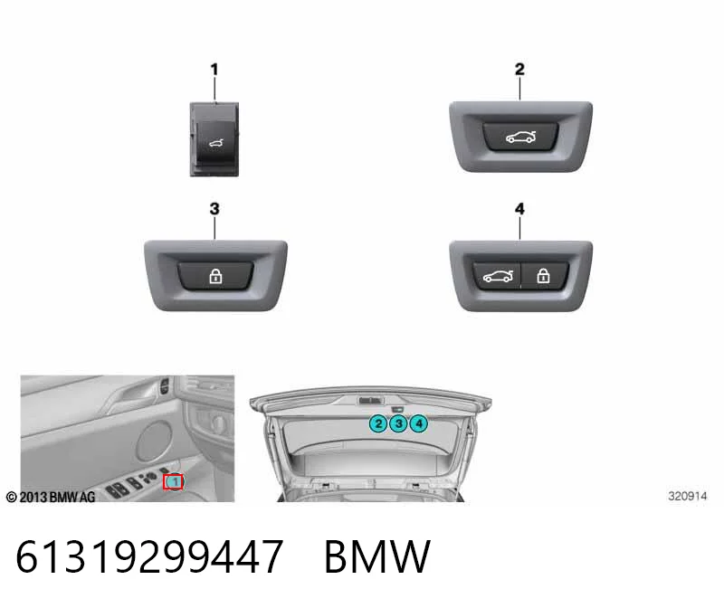 61319299447 BMW 