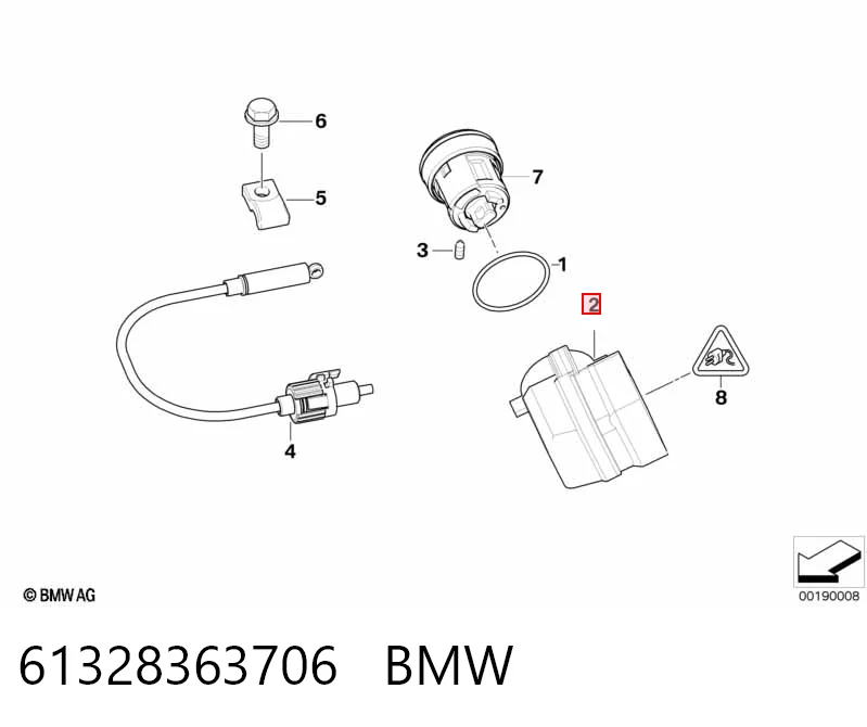 61328363706 BMW Контактна група замка