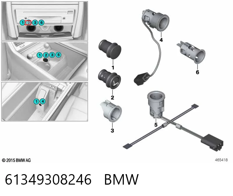 61349308246 BMW Розетка запальнички
