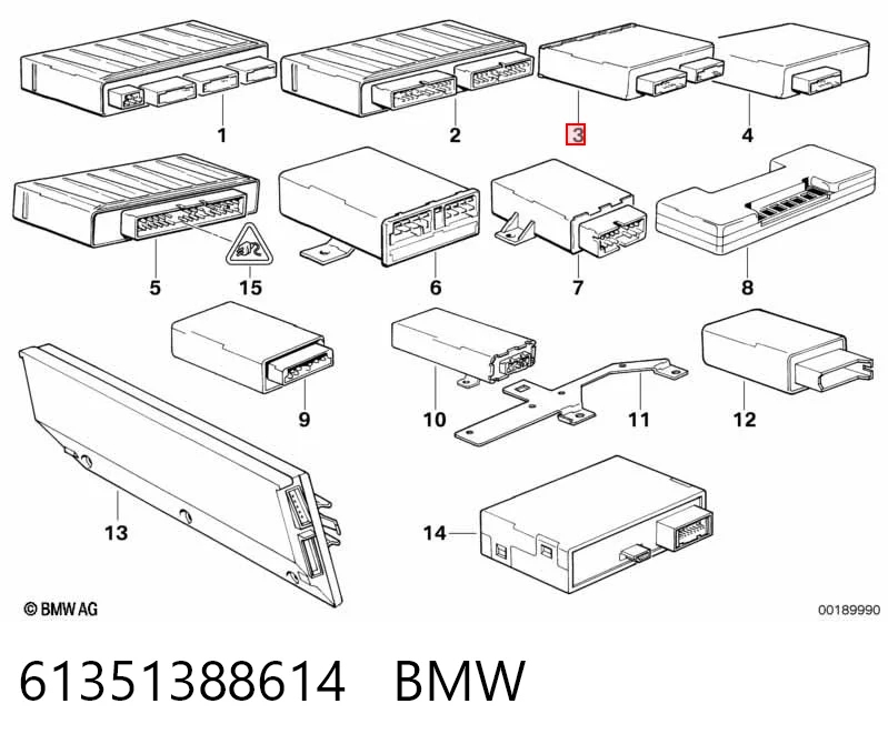 Блок комфорту на BMW 5  E34