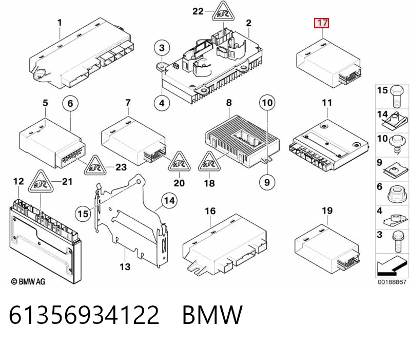 Модуль керування (ЕБК) адаптивного освітлення 6934837 BMW