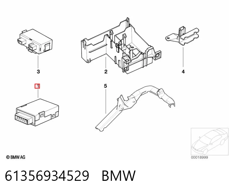 Модуль управління (ЕБУ) іммобілайзеру 9145097 BMW