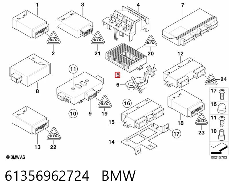 6983539 BMW Модуль управління (ЕБУ) контролю справності ламп