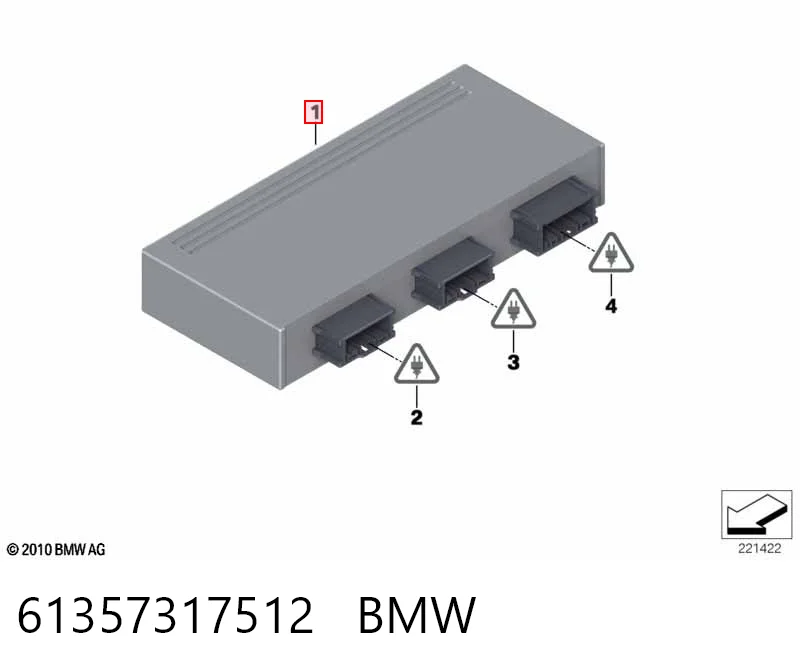 61357317512 BMW Модуль управління (ЕБУ) відкриття кришки багажника/дверей 3-х (5-х)