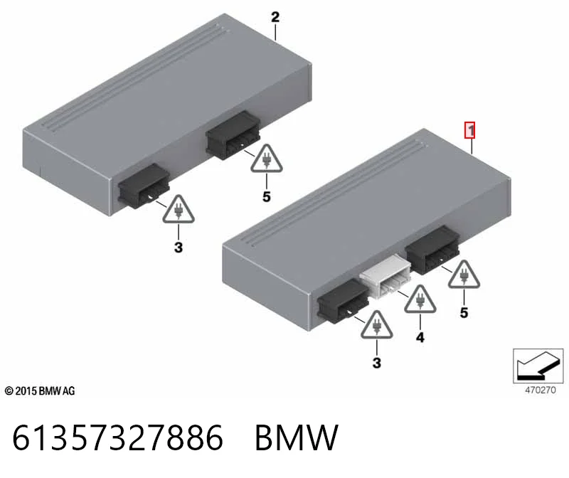 61357327886 BMW Модуль управління (ЕБУ) відкриття кришки багажника/дверей 3-х (5-х)