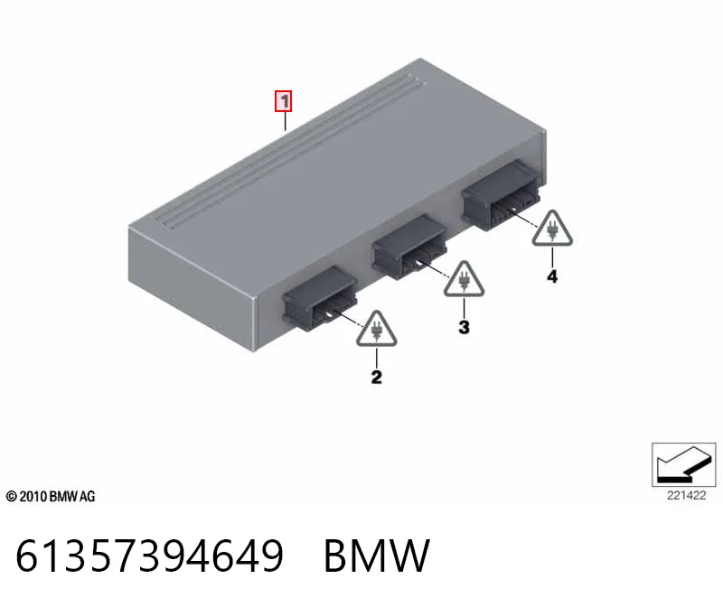 61357394649 BMW Блок управління відкриття кришки багажника